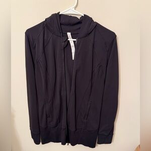 VGUC Lululemon Daily Practice Hooded Full Zip Jacket In Black